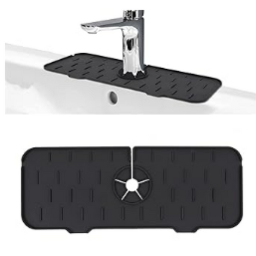 Alfombrilla Escurridor Absorbente Anti Hongos Negro